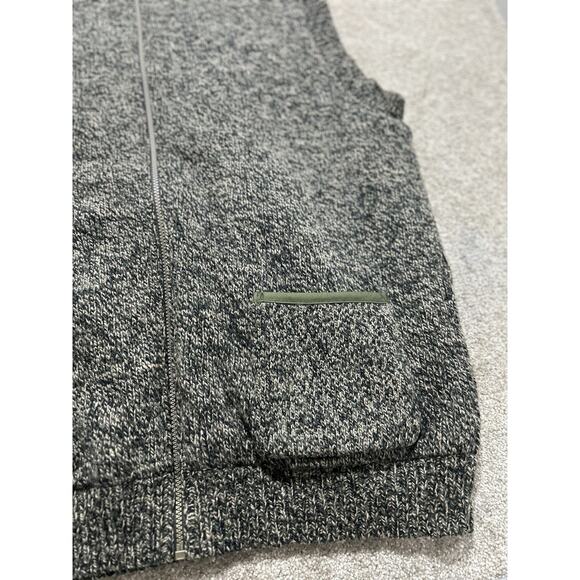 Vintage LL Bean Sweater Vest Mens XL Tall Wool Knit Full Zip Pockets USA Gray - Picture 7 of 8
